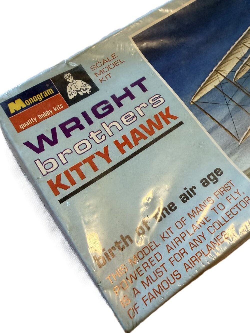Vintage Toy Wright Brothers Kitty Hawk Monogram 1-50 Plastic Model Kit